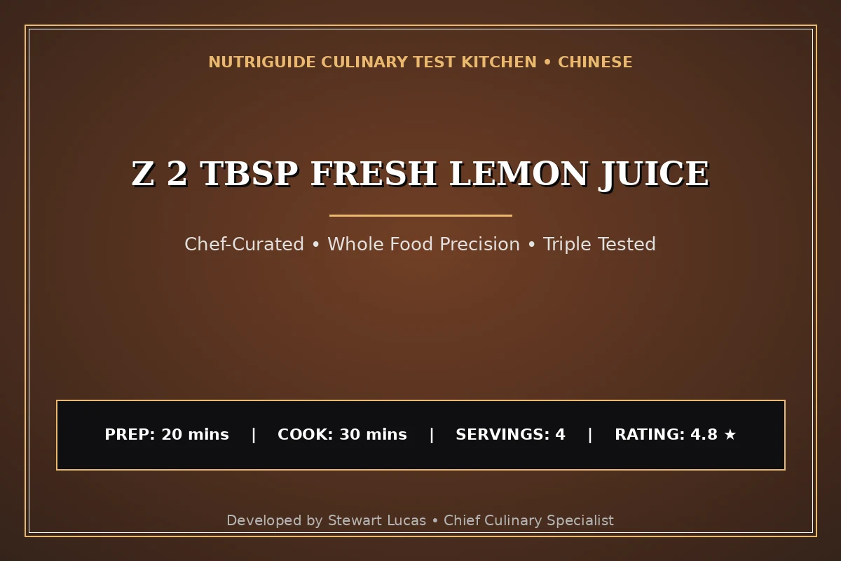 Z 2 Tbsp Fresh Lemon Juice