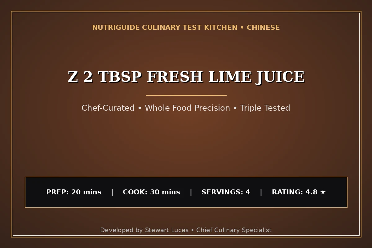 Z 2 Tbsp Fresh Lime Juice