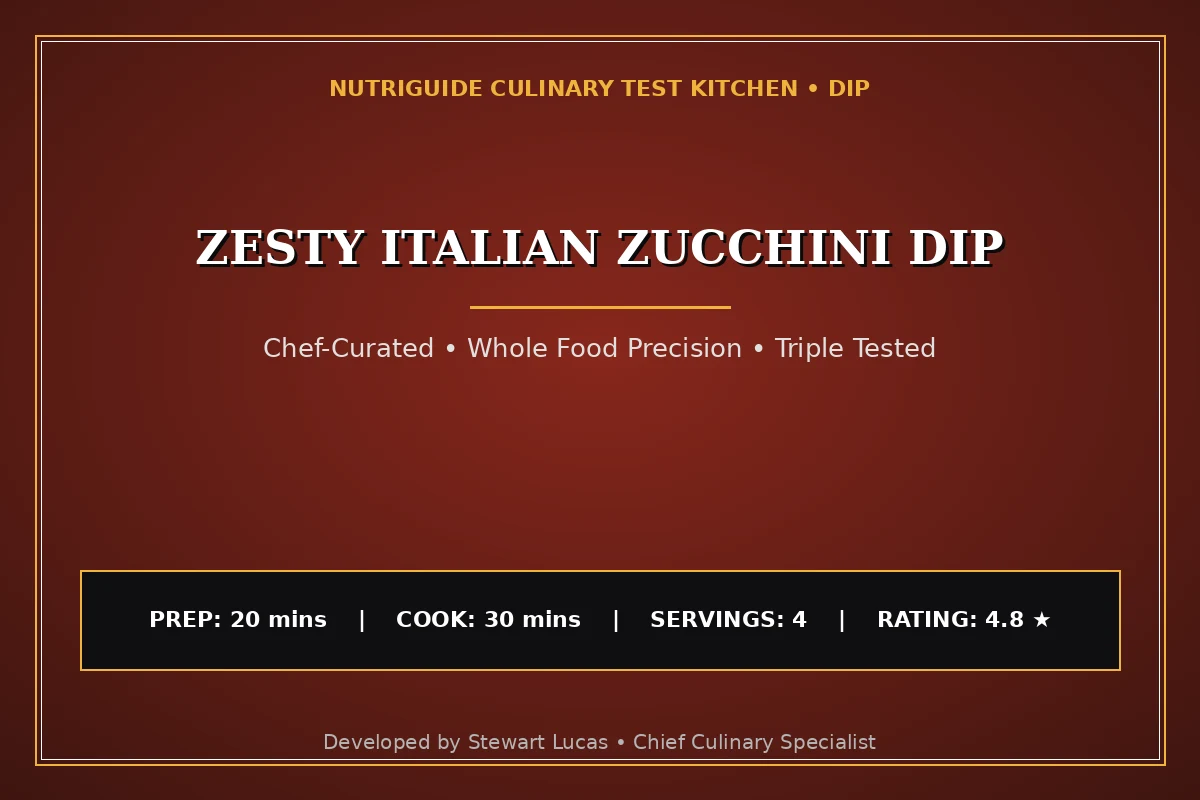 Zesty Italian Zucchini Dip