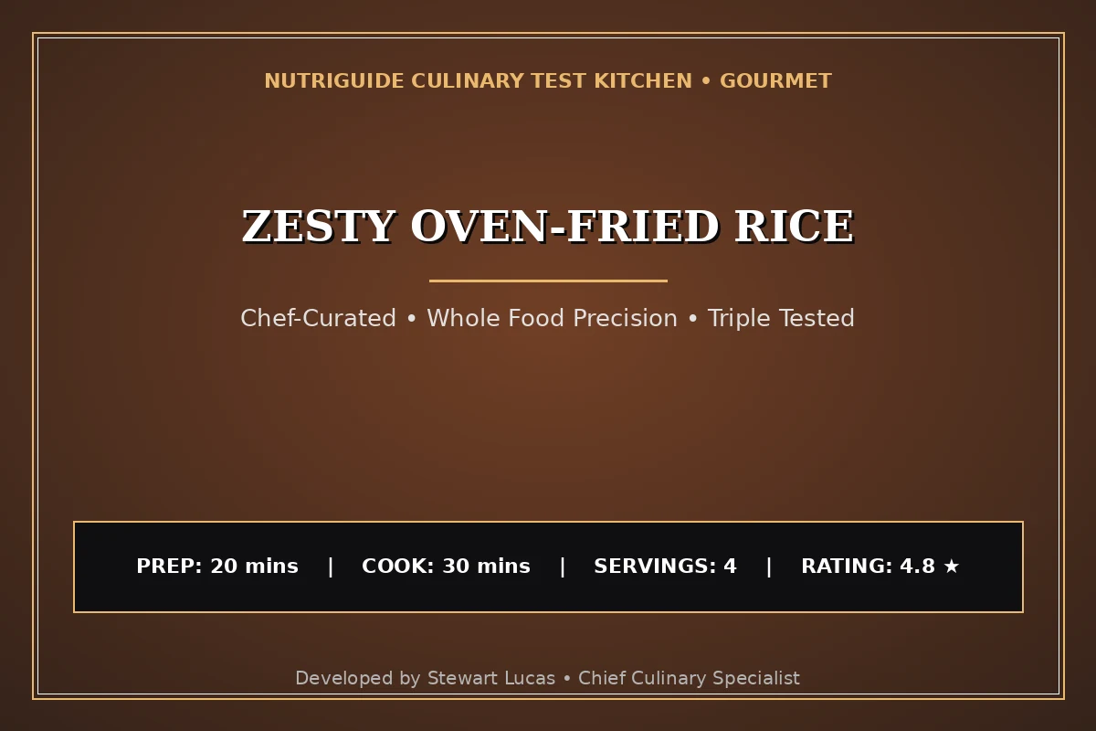 Zesty Oven-Fried Rice