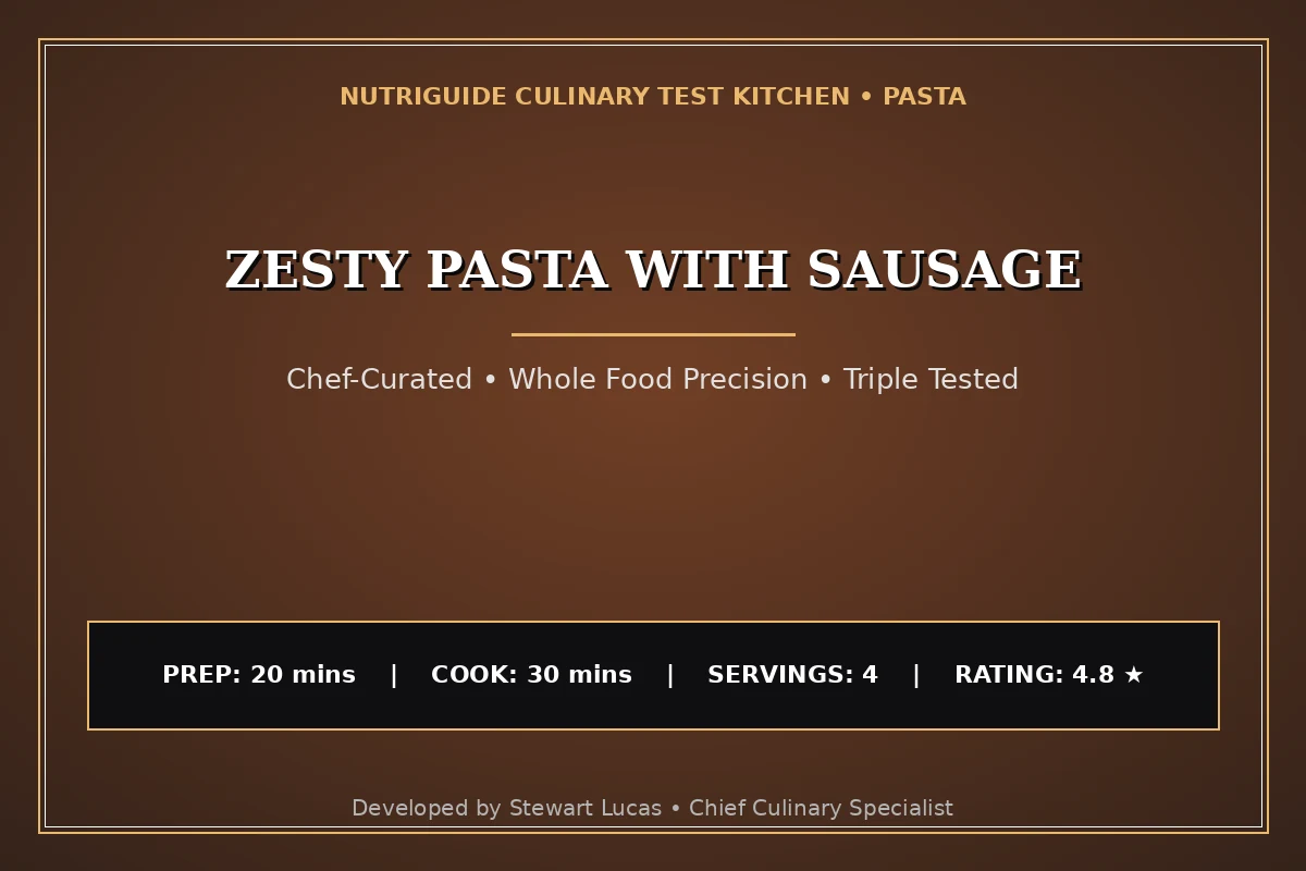 Zesty Pasta With Sausage