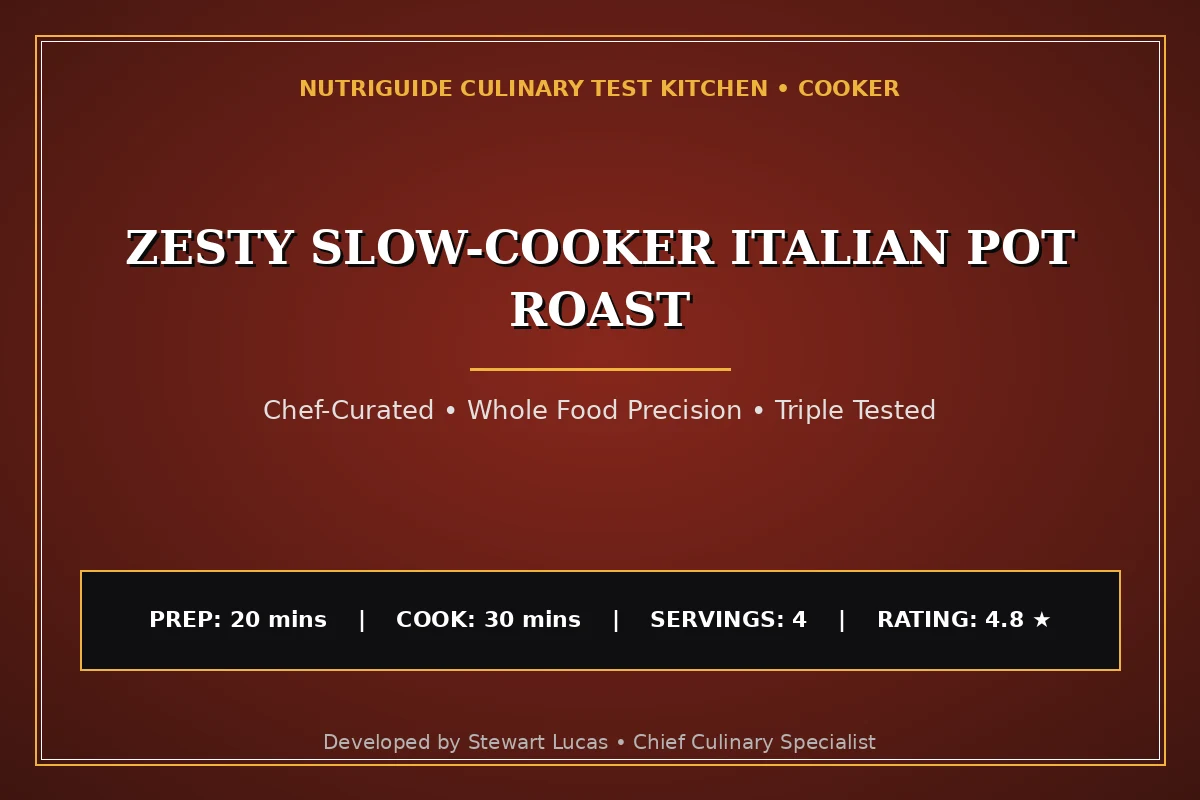 Zesty Slow-Cooker Italian Pot Roast