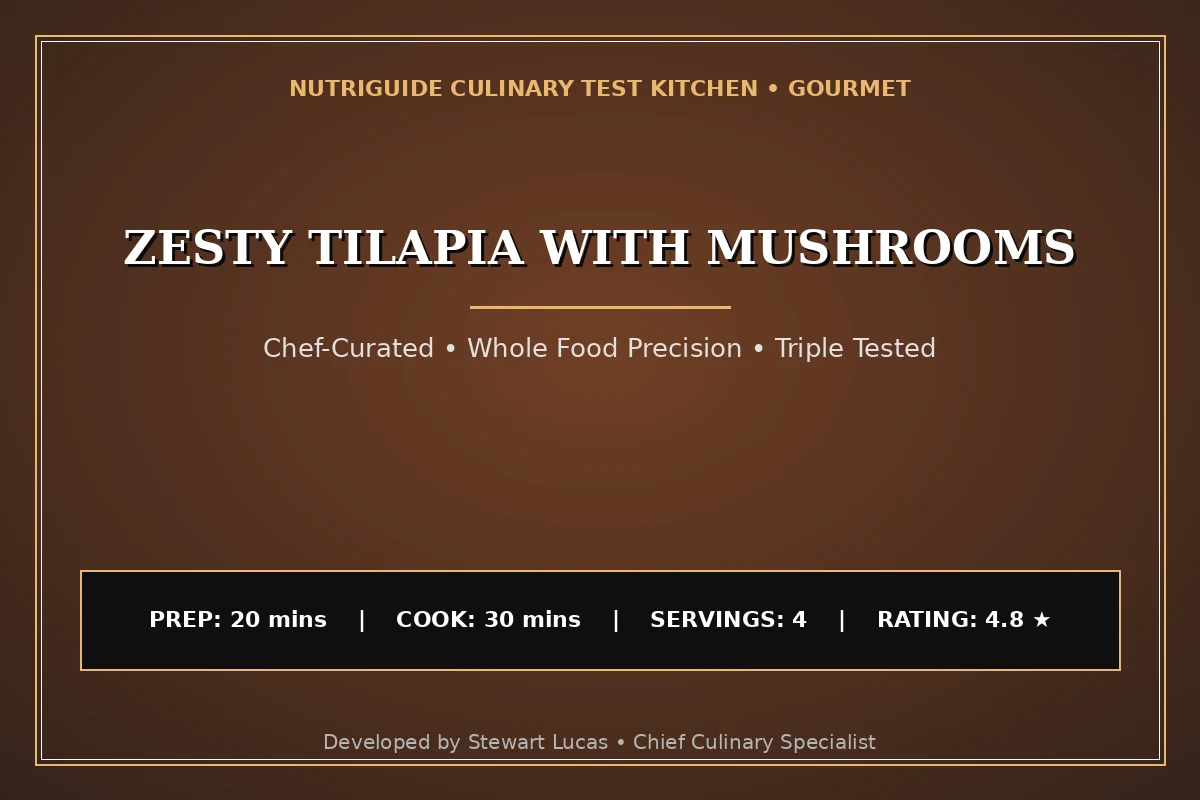 Zesty Tilapia With Mushrooms