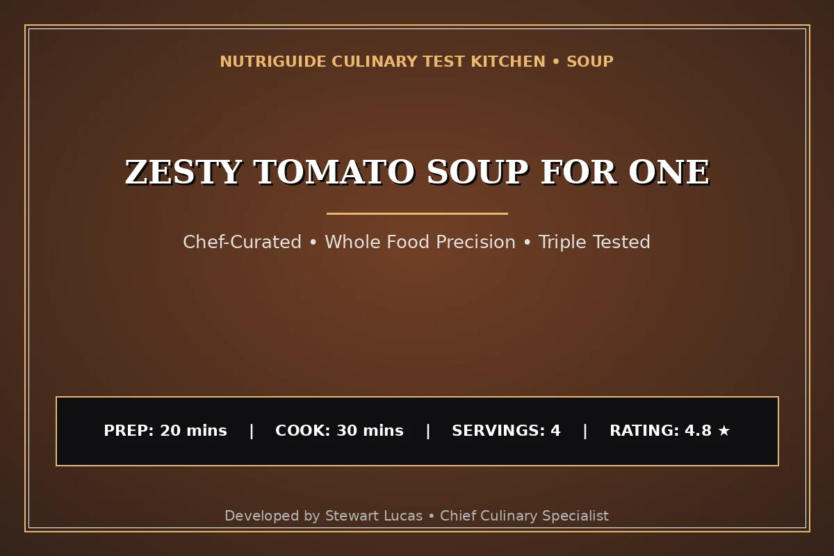 Zesty Tomato Soup For One