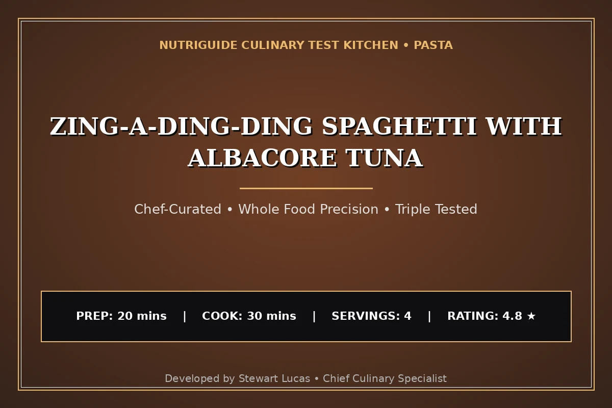 Zing-A-Ding-Ding Spaghetti With Albacore Tuna