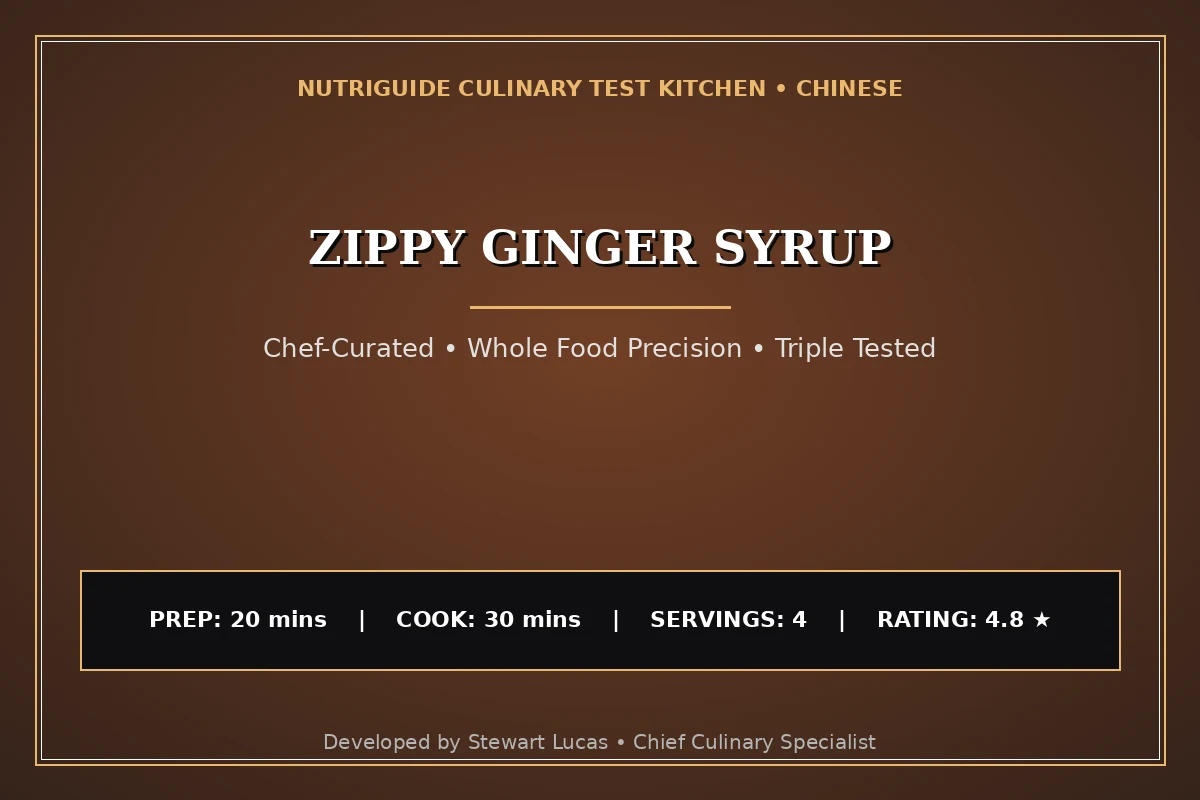 Zippy Ginger Syrup