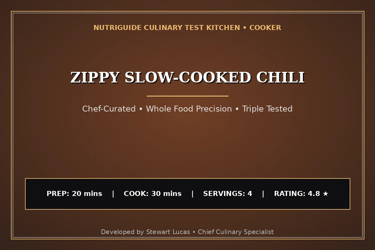 Zippy Slow-Cooked Chili