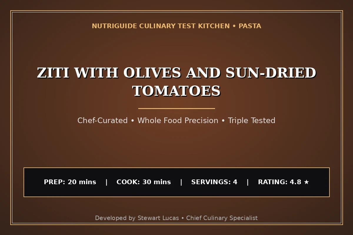 Ziti With Olives And Sun-Dried Tomatoes