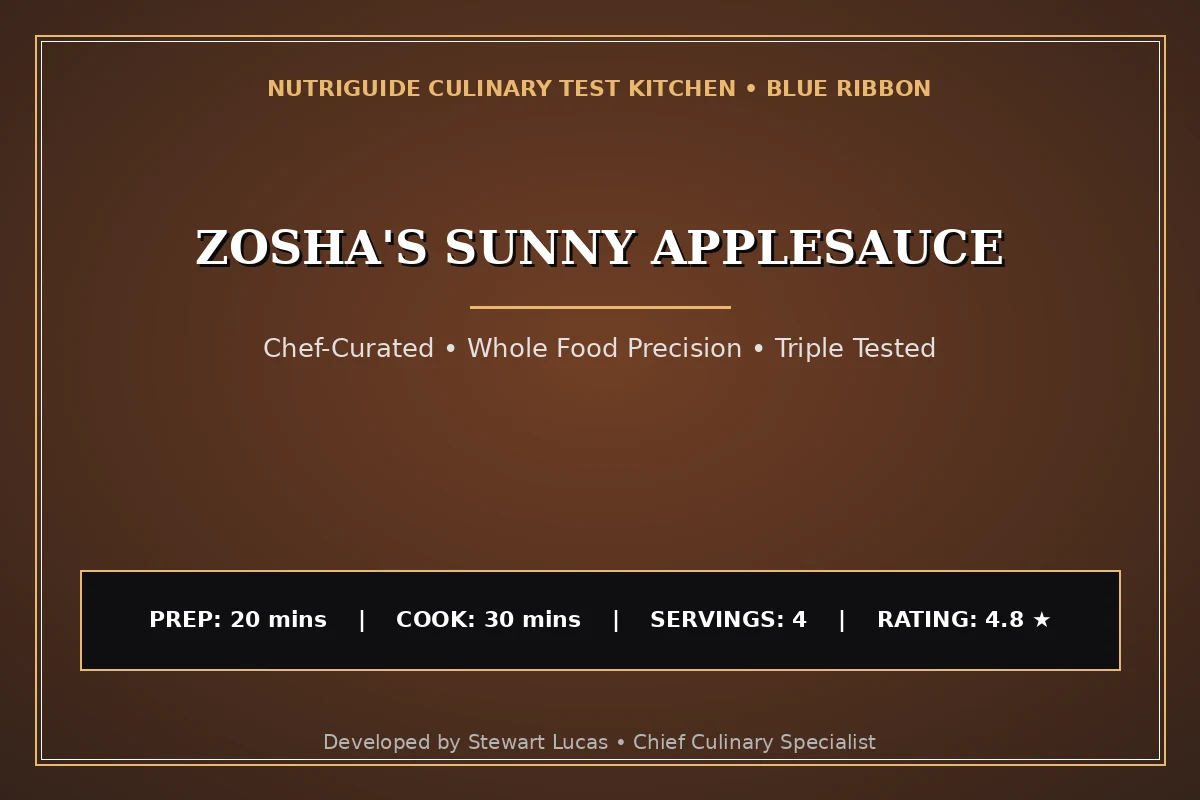 Zosha'S Sunny Applesauce