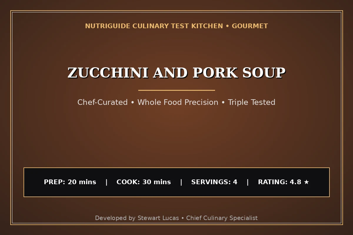 Zucchini And Pork Soup