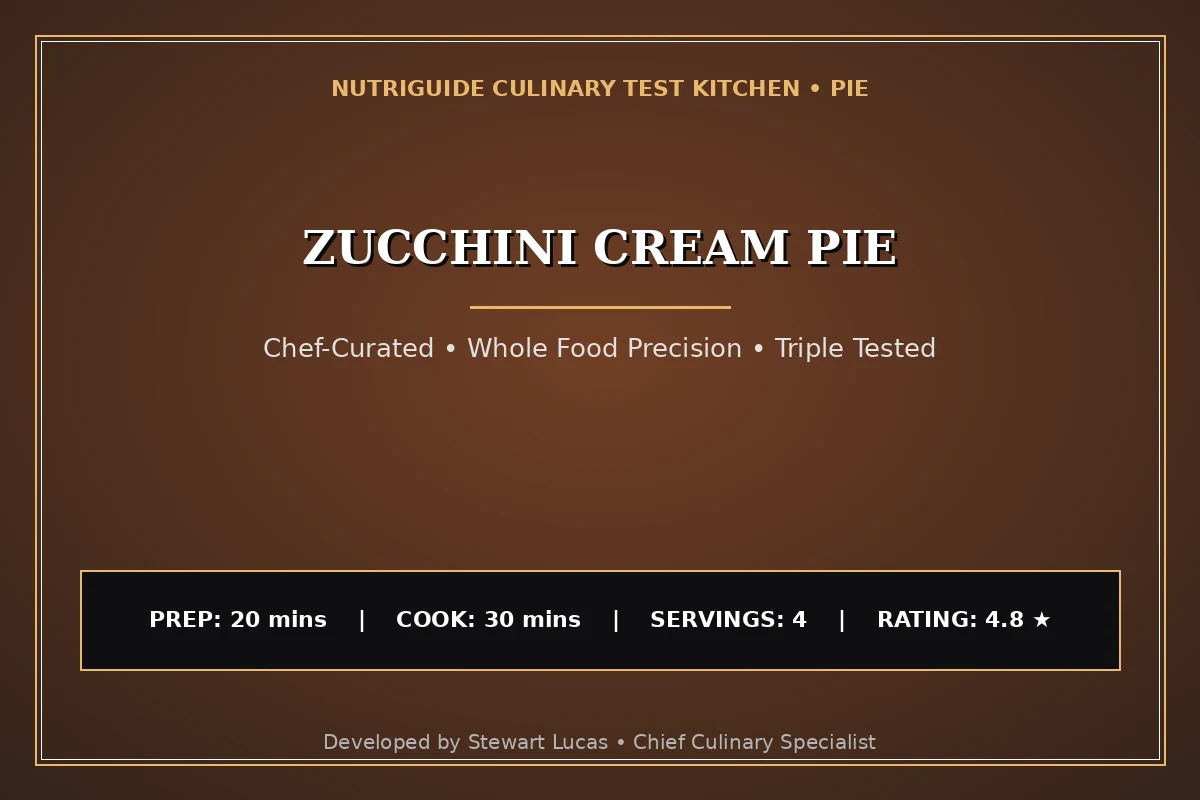 Zucchini Cream Pie