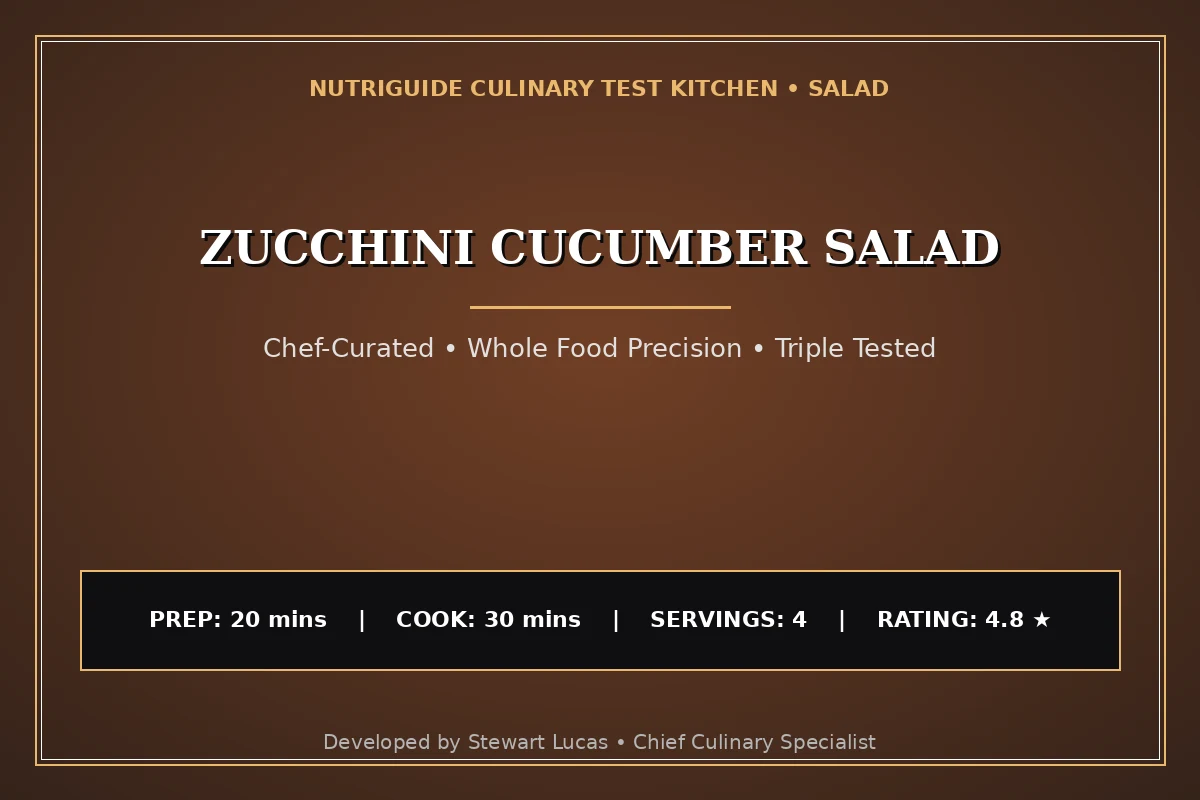 Zucchini Cucumber Salad