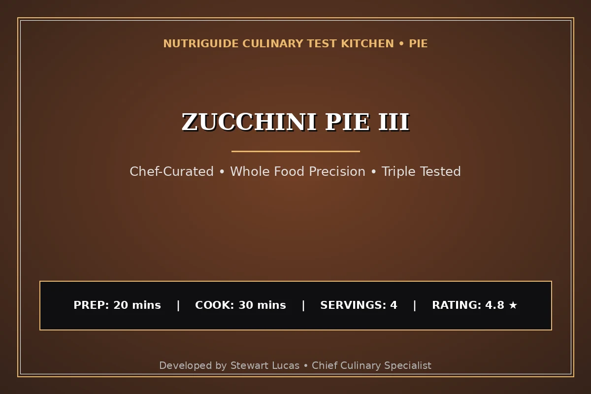 Zucchini Pie Iii