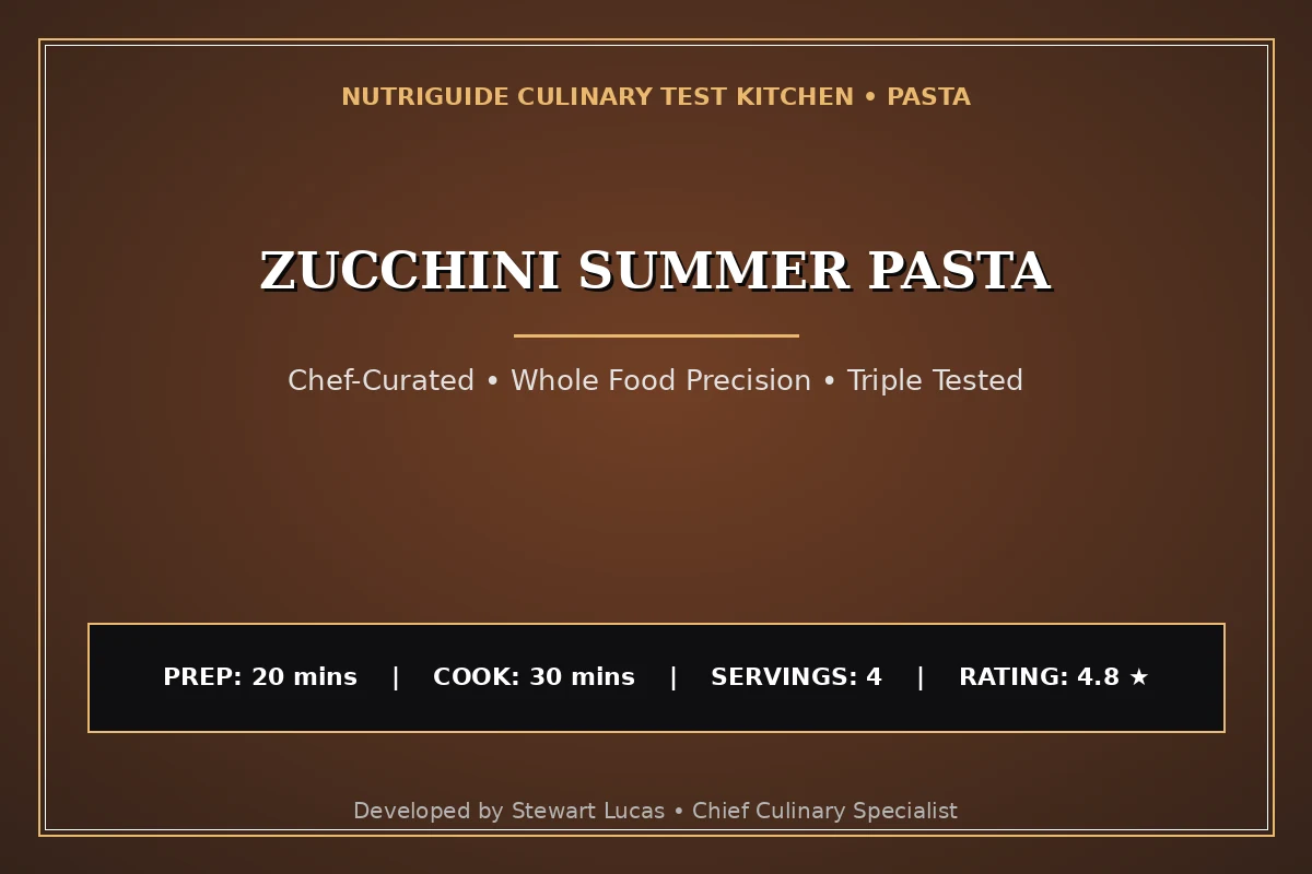 Zucchini Summer Pasta