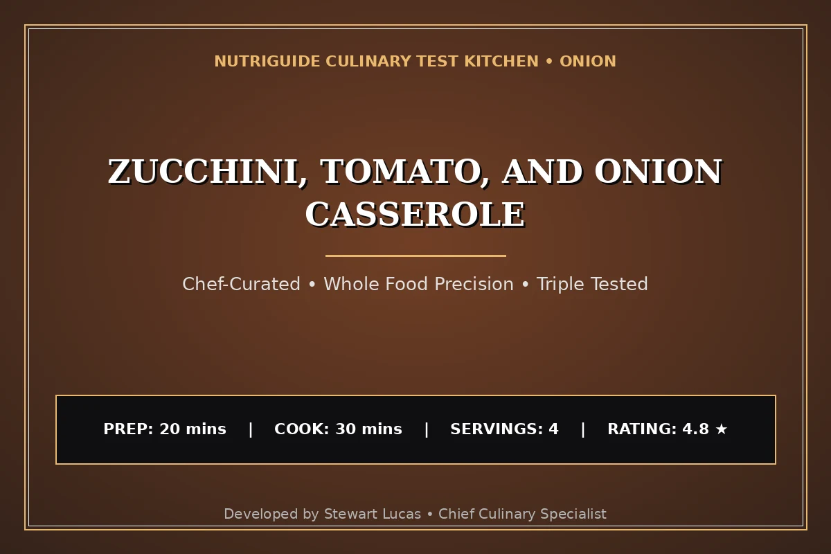 Zucchini, Tomato, And Onion Casserole