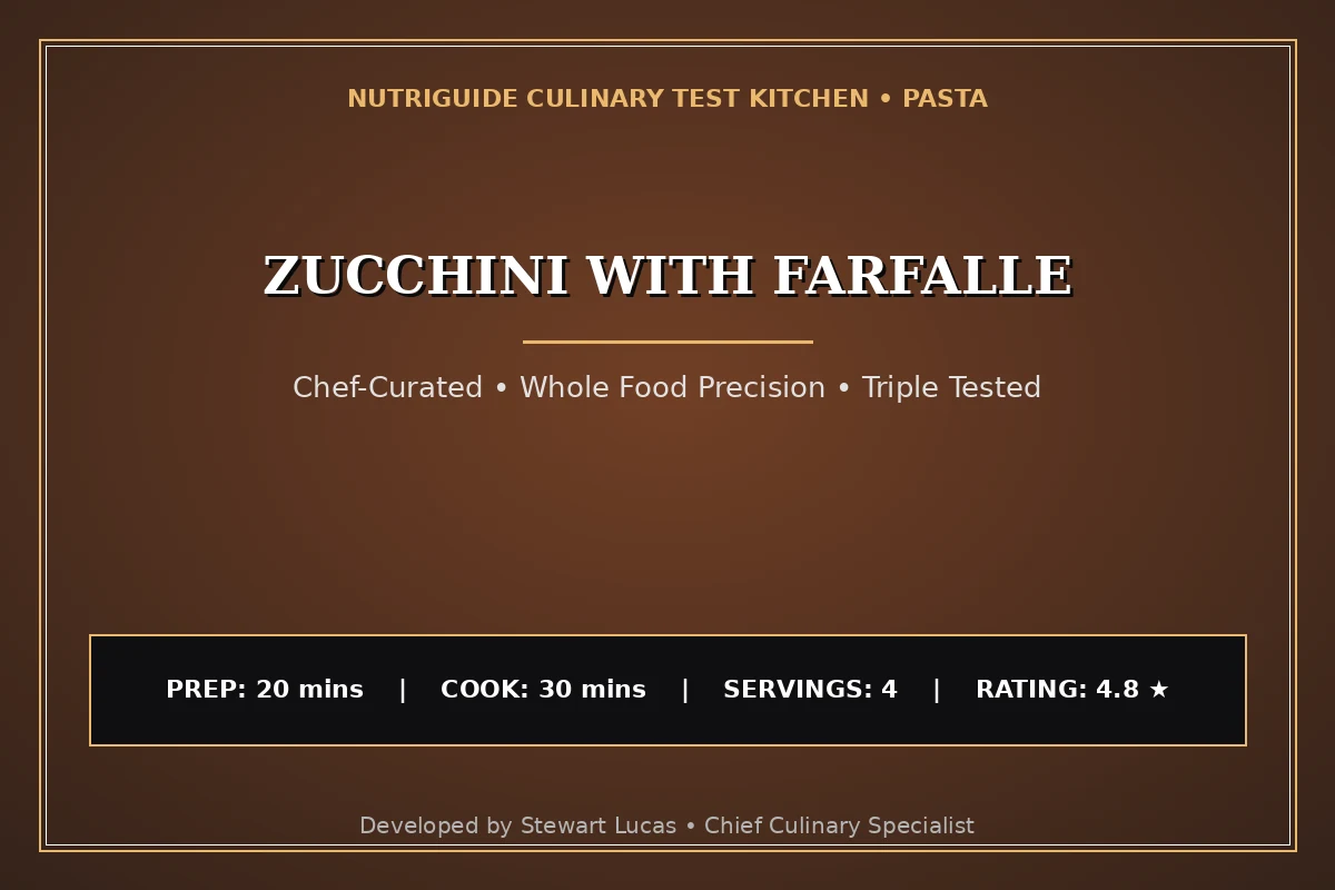 Zucchini With Farfalle